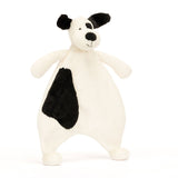 Baby Jellycat Bashful Black & Cream Puppy Comforter 11"