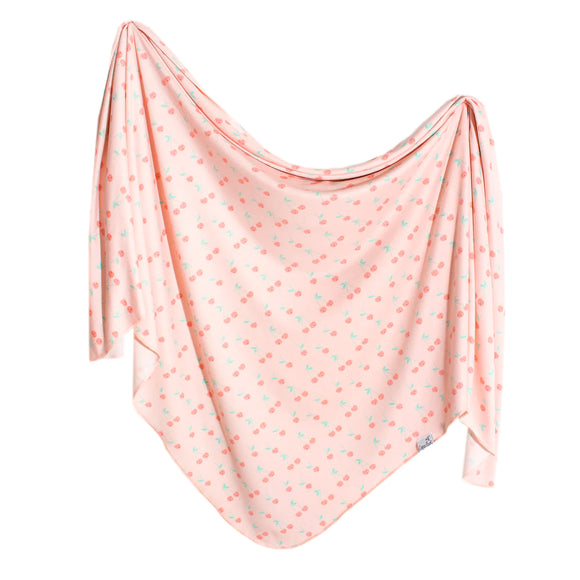 Copper Pearl: Knit Swaddle Blanket - Cheery