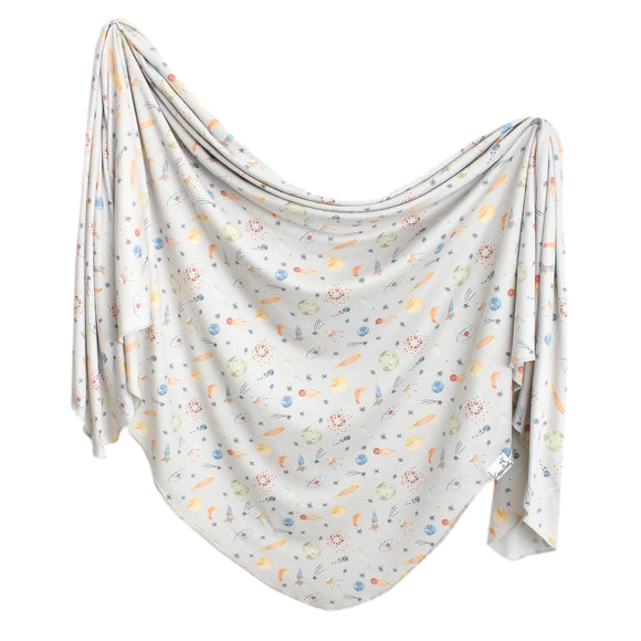 Copper Pearl: Knit Swaddle Blanket - Cosmos