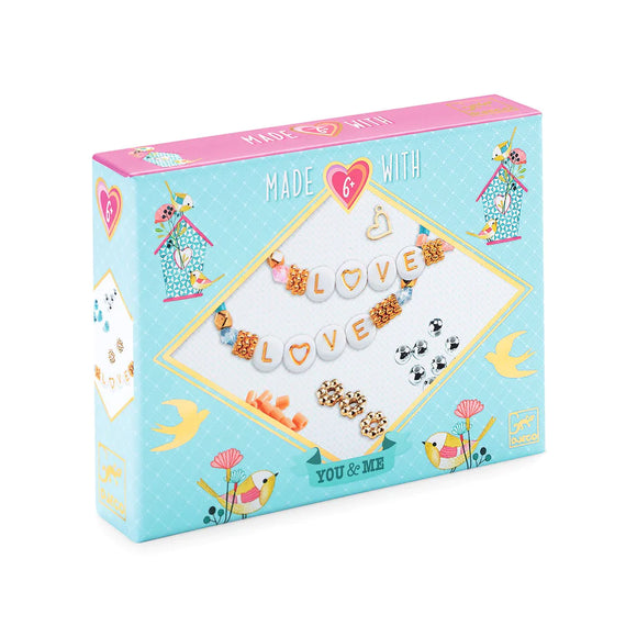 Djeco You & Me Jewelry Kit: Love Letters Beads & Jewelry
