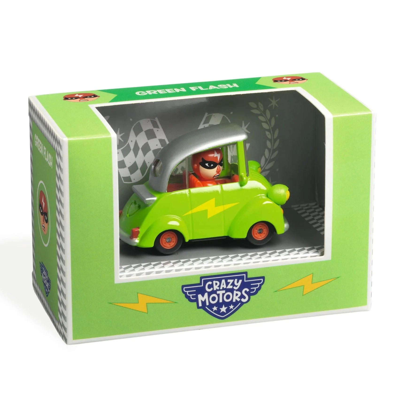 Djeco Crazy Motors: Green Flash – Growing Tree Toys Djeco Crazy Motors: Green Flash – Growing Tree Toys