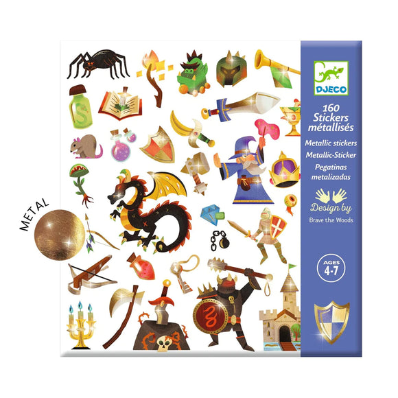 Djeco Sticker Sheets: Medieval Fantasy