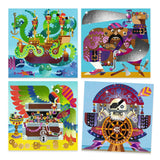 Djeco Up and at 'Em Foil and Jewel Mosaic Craft Kit