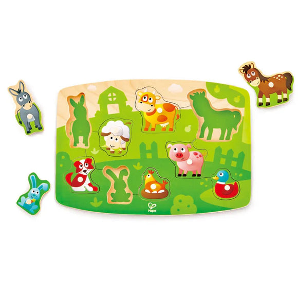 Hape Peg Puzzle: Farmyard