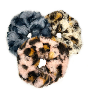 Mavi Bandz Fuzzy Animal Scrunchies 3-Pack