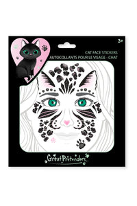 Great Pretenders Face Stickers Black Cat