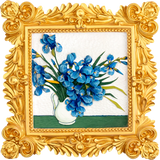 Craft Hero™️ Muddies™️: 3D Wall Frame - Blue Iris