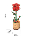 Hands Craft Wooden Bloom Craft: Red Rose