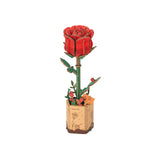 Hands Craft Wooden Bloom Craft: Red Rose