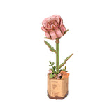 Hands Craft Wooden Bloom Craft: Pink Rose