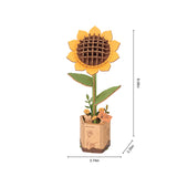 Hands Craft Wooden Bloom Craft: Sunflower