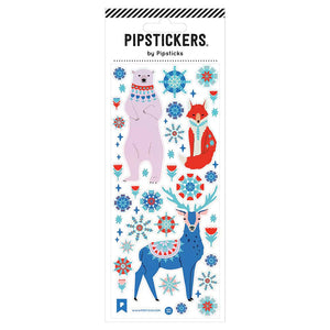 Pipsticks® 3"x7" Sticker Sheet: Fair Isle Fauna
