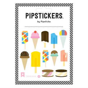 Pipsticks® 4x4" Sticker Sheet: Fuzzy Ice Cream Treats