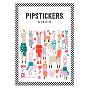Pipsticks® 4x4" Sticker Sheet: Fuzzy Llamas