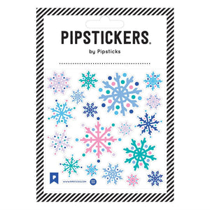 Pipsticks® 4x4" Sticker Sheet: Fuzzy Snowflakes