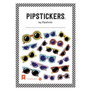 Pipsticks® 4x4" Sticker Sheet: Fuzzy Sunglasses