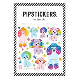 Pipsticks® 4x4" Sticker Sheet: Pampered Poodles