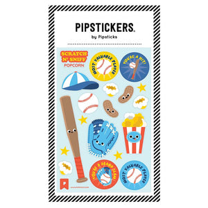 Pipsticks® 4x6" Scratch 'n Sniff Sticker Sheet: Play Ball