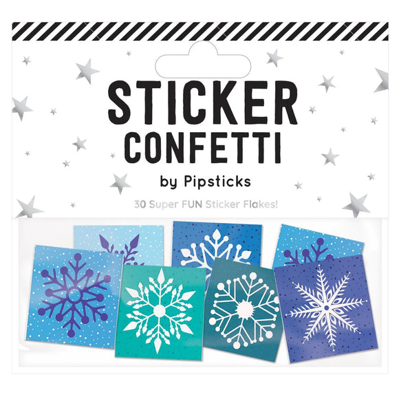 Pipsticks® Sticker Confetti: Snowflakes