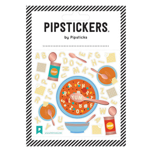 Pipsticks® 4x4" Sticker Sheet: Souper Dinner