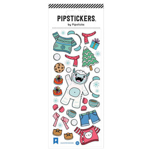 Pipsticks® 3"x7" Sticker Sheet: Yeti Get Ready