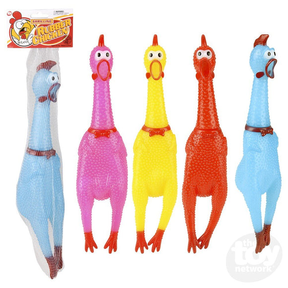rubber chicken tree 13.25" Bright Color Rubber Chicken – Growing Tree Toys
