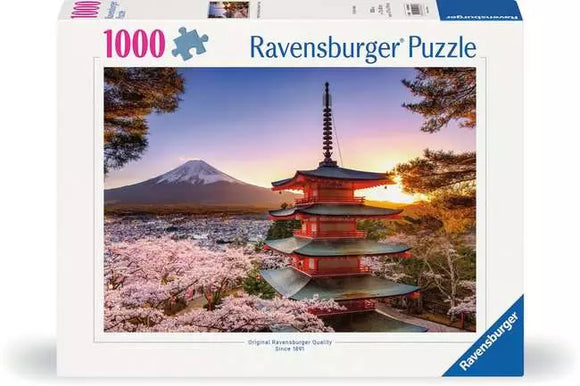 Ravensburger Puzzle 1000 piece Mount Fuji Cherry Blossom View
