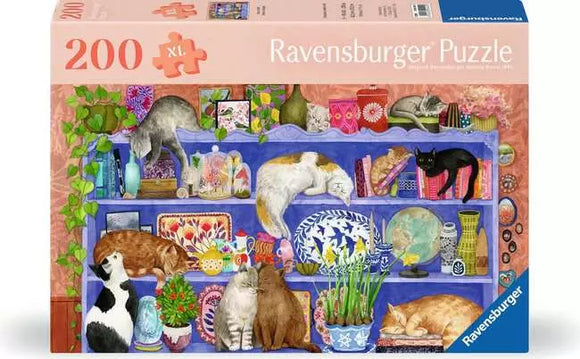 Ravensburger Puzzle 200 Piece Cats on Shelf