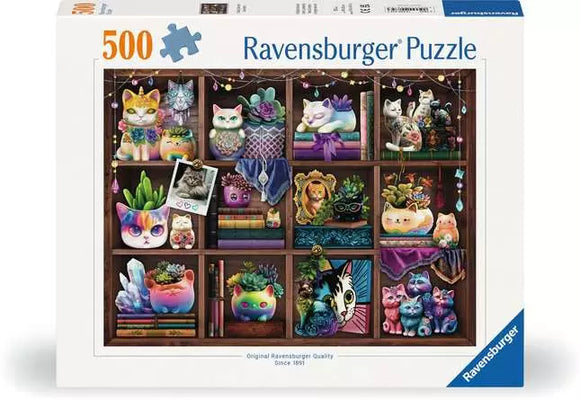 Ravensburger Puzzle 500 piece Cubby Cats and Succulents