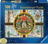 Ravensburger Puzzle 500 Piece Christmas Songbirds