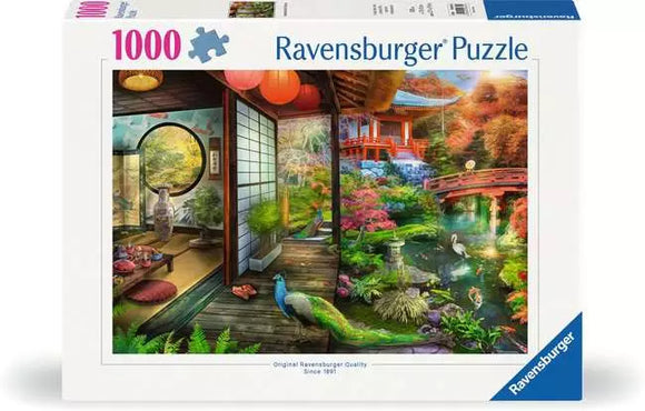 Ravensburger Puzzle 1000 piece Kyoto Japanese Garden Teahouse