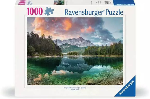 Ravensburger Puzzle 1000 piece Zugspitze at the Eibsee, Germany