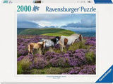 Ravensburger Puzzle 2000 Piece Wild Horses in the Heather