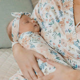 Copper Pearl: Knit Swaddle Blanket - Autumn