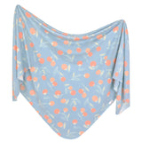 Copper Pearl: Knit Swaddle Blanket - Clementine