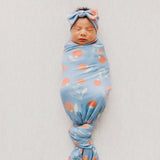 Copper Pearl: Knit Swaddle Blanket - Clementine