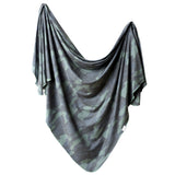Copper Pearl: Knit Swaddle Blanket - Hunter