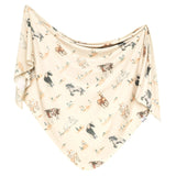 Copper Pearl: Knit Swaddle Blanket - Montana