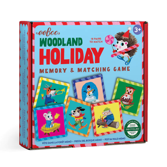 eeBoo Woodland Holiday Mini Matching