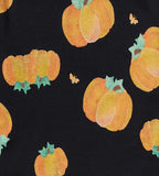 Burt's Bees Organic Baby One-Piece Sleeper Midnight Pumpkins