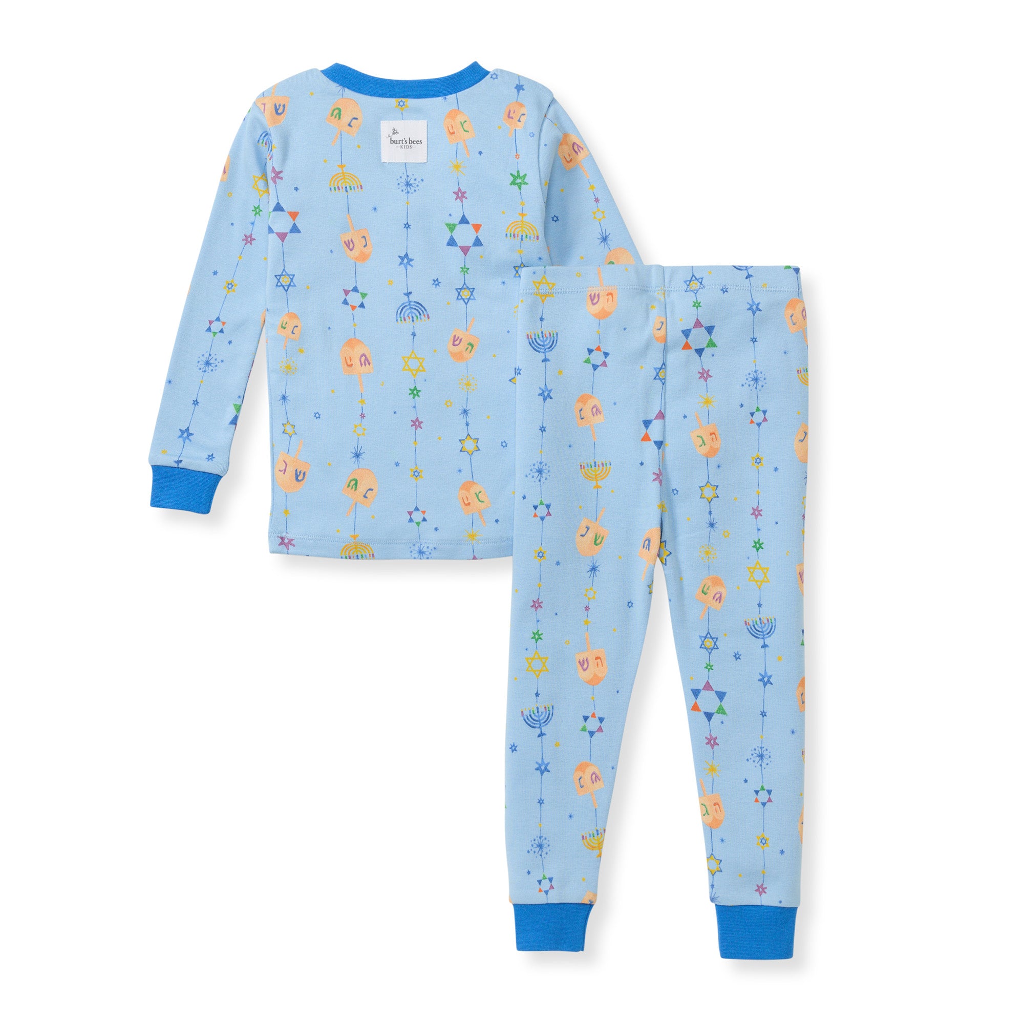 Burt's Bees Organic Two-Piece Pajamas Hanukkah Joy – Growing Tree Toys