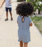 Burt's Bees Organic Baby Girl Romper Classic Stripe