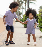 Burt's Bees Organic Baby Girl Romper Classic Stripe