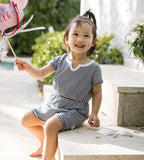 Burt's Bees Organic Baby Girl Romper Classic Stripe