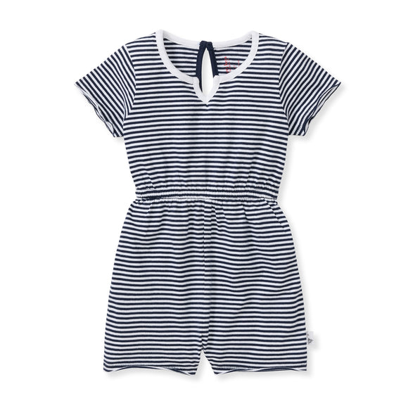 Burt's Bees Organic Baby Girl Romper Classic Stripe