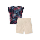 Burt's Bees Celebrate America Baby Boy Top & Shorts Set