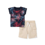 Burt's Bees Celebrate America Baby Boy Top & Shorts Set