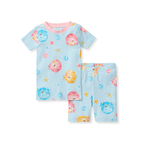 Burt's Bees Organic Two-Piece Pajamas Puffer Fish