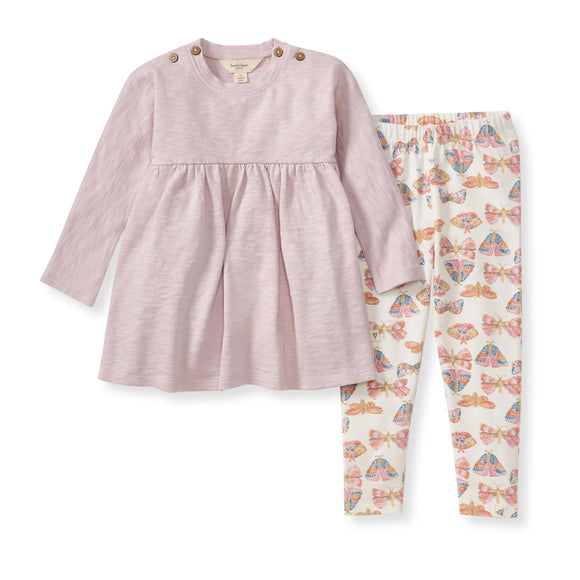 Burt's Bees Organic Chunky Slub Tunic & Boho Butterfly Pants Set