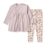 Burt's Bees Organic Chunky Slub Tunic & Boho Butterfly Pants Set